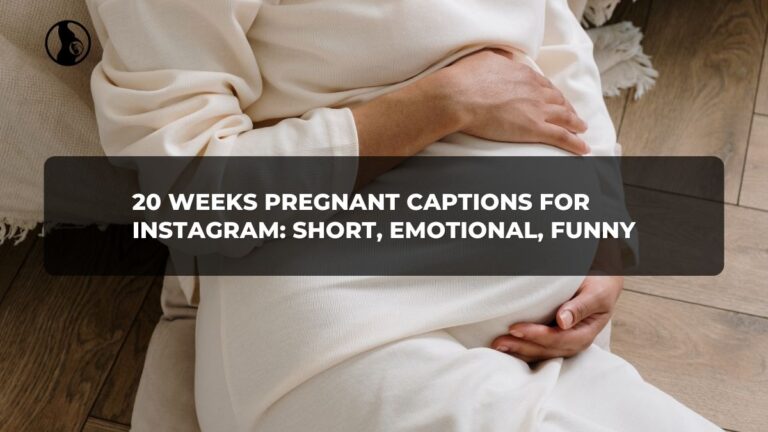 20 weeks pregnant captions for Instagram: short, emotional, funny