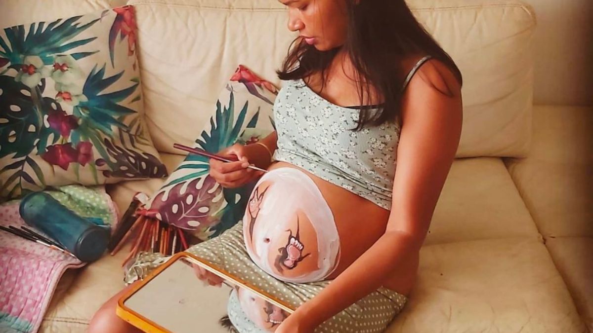 How much is pregnant belly painting?
